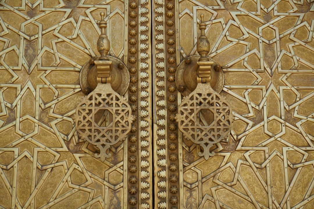 Intricate door hardware