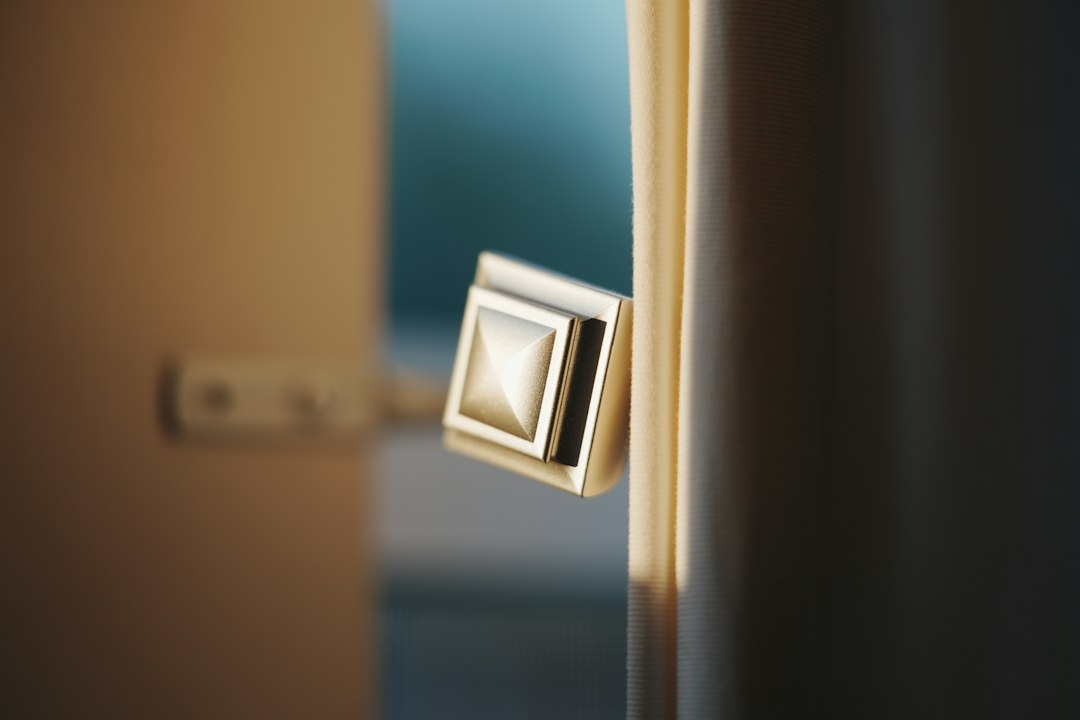 Modern metallic door hardware